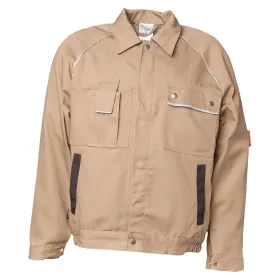 Bundjacke &quot;CANVAS 320&quot; 52, khaki/Schwarz