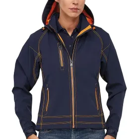 Damen Softshelljacke &quot;TWOTONE TECH&quot; XS, blau/orange