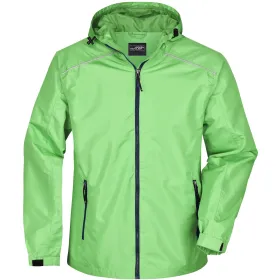 Regenjacke &quot;JN1118&quot; L, spring-green/navy
