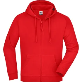 Kapuzen-Sweatjacke &quot;JN059&quot; red, M