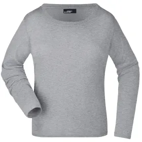 Damen Langarmshirt &quot;JN903&quot; grey-heather, L