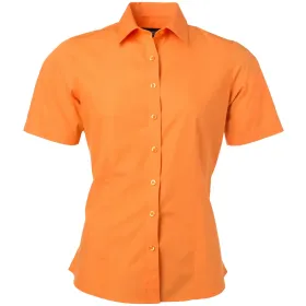 Damen Kurzarm Bluse &quot;JN679&quot; XL, Orange