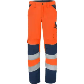 Warnschutz Bundhose &quot;80228&quot; High Visibility Excellence orange/marine, 53