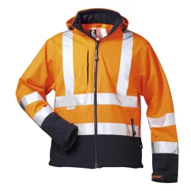 Warnschutz-Softshelljacke &quot;BILL&quot; m. Kapuzeorange L