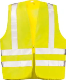 Mischgewebe-Warnweste &quot;BASIC&quot; Kl. 2 mit Schulterreflex gelb, XL