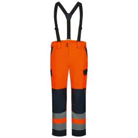 Warnschutz Regenhose Kl. 2 &quot;BJARKI/FLOKI&quot;  orange/marine, 3XL
