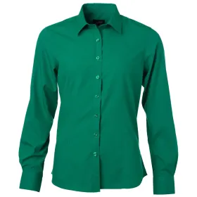 Damen Langarm Bluse &quot;JN677&quot; XXL, irish-green