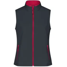 Damen Promo Softshellweste &quot;JN1127&quot; M, iron-grey/red