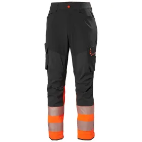 Warnschutz Stretch Servicehose &quot;ICU BRZ&quot; orange/schwarz, C146