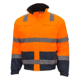 Warnschutz Pilotenjacke &quot;MOTION TEX VIZ&quot; L, orange/blau