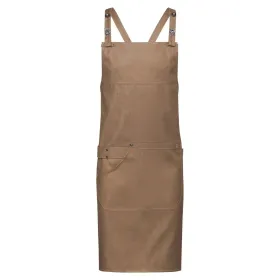 Latzschürze Denimoptik &quot;4040&quot; beige