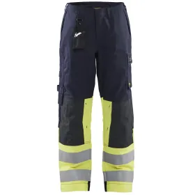 Damen Multinorm Bundhose &quot;7181&quot; marine/gelb C48