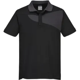 Polo-Shirt &quot;PW210&quot; PW2 L, schwarz/grau