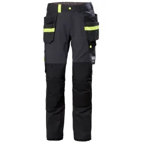 Stretch Handwerkerhose &quot;OXFORD 4X&quot; dunkelgrau/schwarz, C52