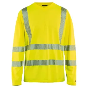 Warnschutz Langarm-Shirt &quot;3385&quot; UV-Schutz L, gelb