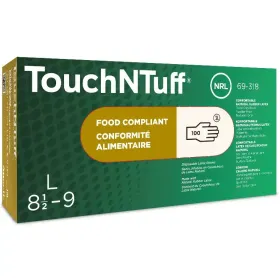 Latex Einweg Handschuhe TouchNTuff® 69-318 | 100 Stück pro Box 9 (L)