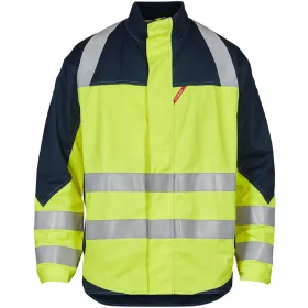 Multinorm Arbeitsjacke &quot;1285-172&quot; Safety+ Kl. 2 gelb/marine  3XL