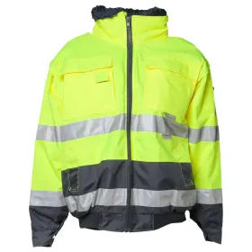 Warnschutz Comfort-Jacke &quot;KONTRAST&quot; gelb/marine, XXL