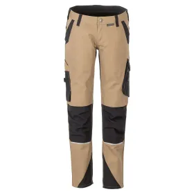 Damen Stretch-Bundhose &quot;NORIT&quot; 34, sand/schwarz