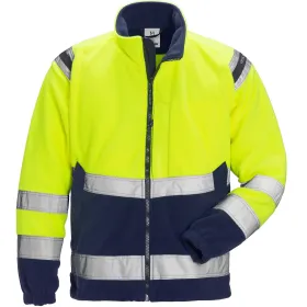 Warnschutz Fleecejacke &quot;4041 FE&quot; L, gelb/marine