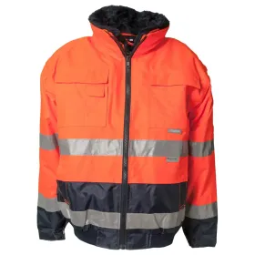 Warnschutz Comfort-Jacke &quot;KONTRAST&quot; orange/marine, XXL