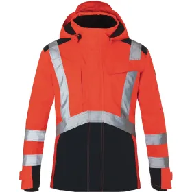 Warnschutz Winterjacke &quot;REFLECTIQ&quot; rot/schwarz, XL