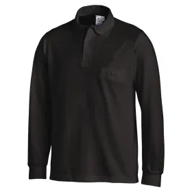 Langarm-Poloshirt &quot;08/841&quot; schwarz, 3XL