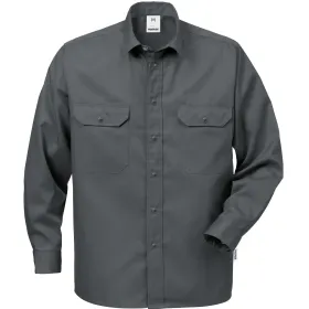 Arbeitshemd langarm &quot;720 BKS&quot; 100% Baumwolle 3XL, dunkelgrau
