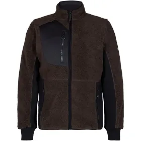 Faserpelzjacke &quot;1362-298&quot; X-treme mokkabraun/schwarz, XS