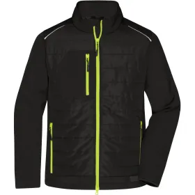 Hybridjacke &quot;JN1820&quot; 3XL, black/yellow