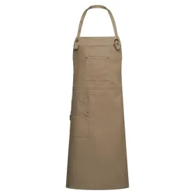 Latzschürze Canvas &quot;4049&quot; sand
