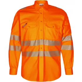 Warnschutzhemd langarm &quot;7011-194&quot; Safety Kl. 3 39/40, Orange