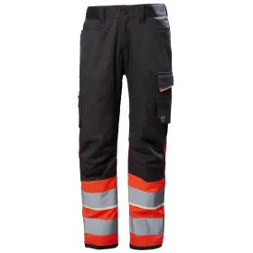 Warnschutz Bundhose Kl. 1 &quot;UC-ME&quot; rot/schwarz, C54