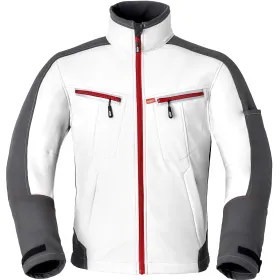 Softshelljacke &quot;40145&quot; Attitude weiß/dunkelgrau, XS
