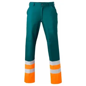 Warnschutz Bundhose &quot;8397&quot; High Visibility 48, grün/fluor orange