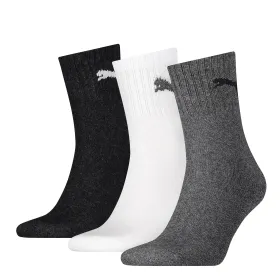 Socken &quot;SHORT CREW UNISEX&quot; 3-Pack 35/38, grau/weiß/schwarz