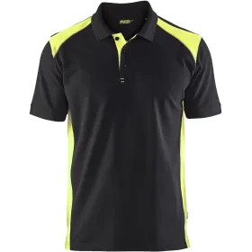 Polo-Shirt &quot;3324&quot; L, schwarz/gelb