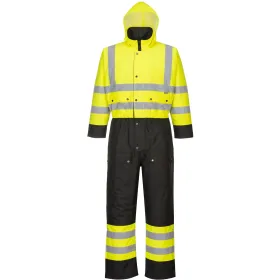 Warnschutz Winter Overall &quot;S485&quot; Kontrast XL, gelb/schwarz