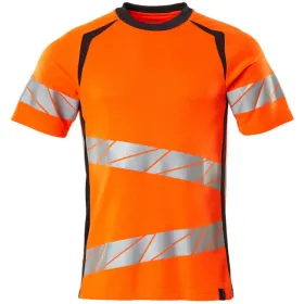 Warnschutz T-Shirt &quot;ACCELERATE SAFE&quot; UV-Schutz orange/schwarzblau, XXL