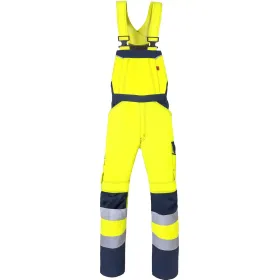 Warnschutz Latzhose &quot;20221&quot; 48, gelb/marine
