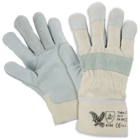 Rindspaltleder-Arbeitshandschuhe &quot;FALKE C&quot; natur - Gr. 11 