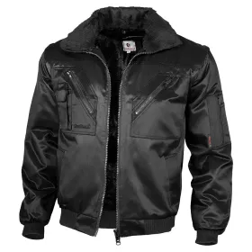 Pilotenjacke 4in1 einfarbig XXL, schwarz