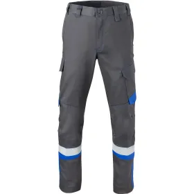 Multinorm Bundhose &quot;80340&quot; 5safety Image+ 50, dunkelgrau/kornblau
