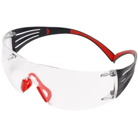 Schutzbrille SecureFit™ 400, klar, Rahmen rot, K&N, UV, AS, SGAF 
