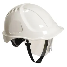Schutzhelm mit Visier Endurance Plus PW54 Weiß