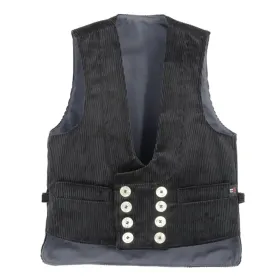 Zunftweste Trenkercord &quot;EMIL&quot; 52, schwarz