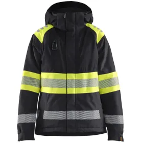 Damen Warnschutz Winterjacke Kl. 1 &quot;4470&quot; M, schwarz/gelb