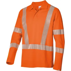Warnschutz Langarm-Polo-Shirt &quot;2133-261&quot; Hi-Vis Comfort XS, warnorange