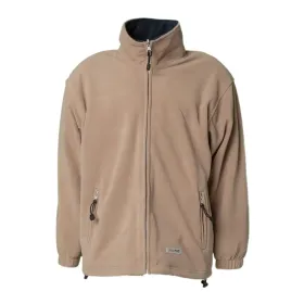 Fleece-Jacke &quot;STREAM&quot; L, camel/marine