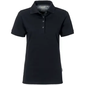 Damen Poloshirt &quot;COTTON-TEC&quot; 214 L, schwarz